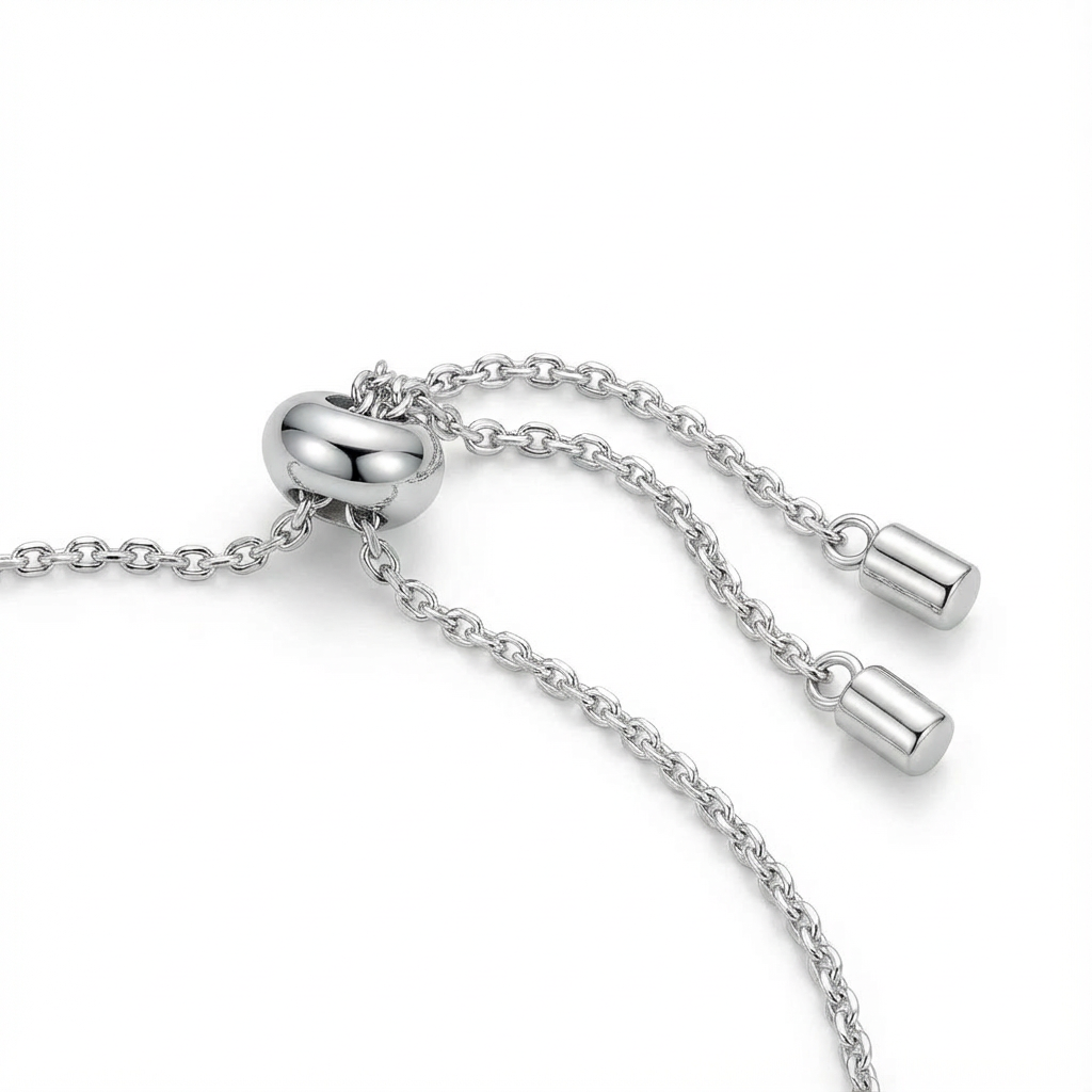 The Aura Round Halo Adjustable Slider Bracelet - Image 4