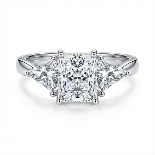 The Heritage Princess & Trillion Three-Stone Ring