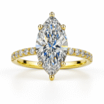 The Empress Marquise Cut Pave Engagement Ring
