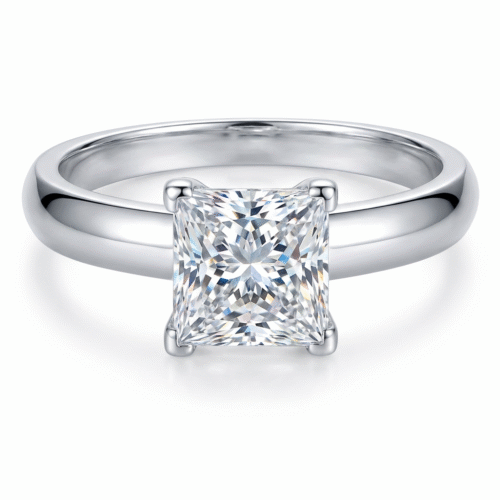 The Modern Princess Princess Cut Solitaire Ring