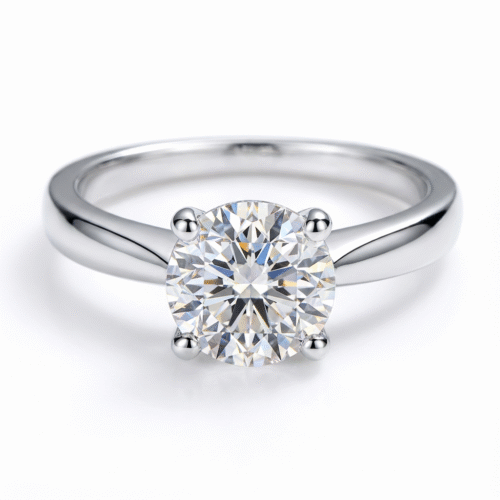 The Classic Round Cut Solitaire Engagement Ring