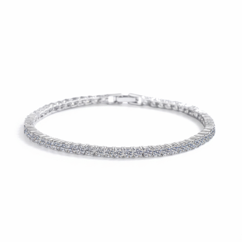 The Essential：Round Cut Tennis Bracelet