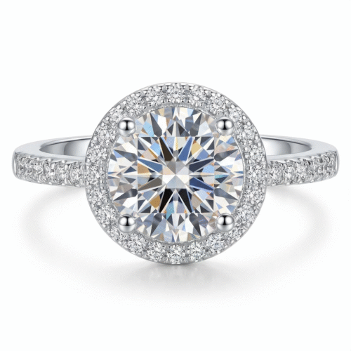 The Halo Round Cut Pave Engagement Ring